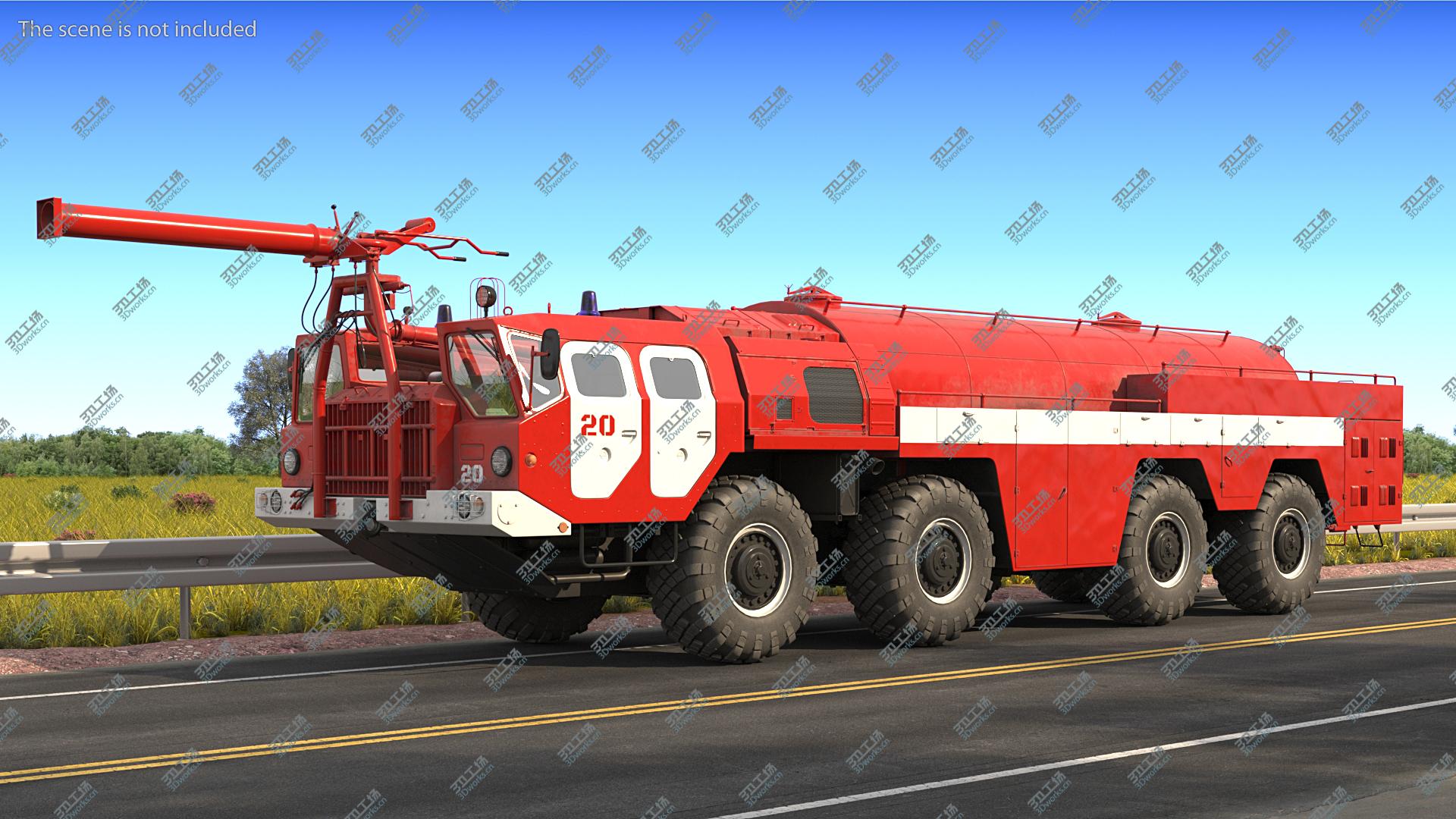 images/goods_img/20210313/3D Airport Fire Fighting Vehicle MAZ AA 60 Rigged/5.jpg